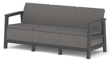 KETER Vrtni trosed Keter Scandi Linea s blazinami, Mountain Grey/Grafit 182 cm