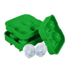 Northix Set 2 Silikonskih Modelčkov za Ledenice, Velike Okrogle Kocke
