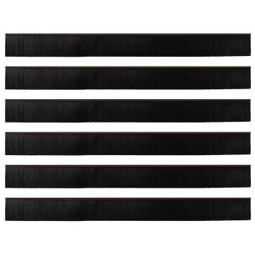 Samolepljiva tesnila za vrata 6 pcs Rjava 100 cm