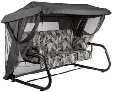 DAJAR VENEZIA 4-sedežna vrtna gugalnica iz kovine s sklopivim ležiščem