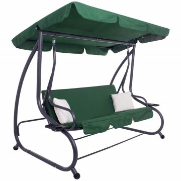 Springos Zunanja vrtna gugalnica Springos VENEZIA z nastavljivo streho in funkcijo ležišča