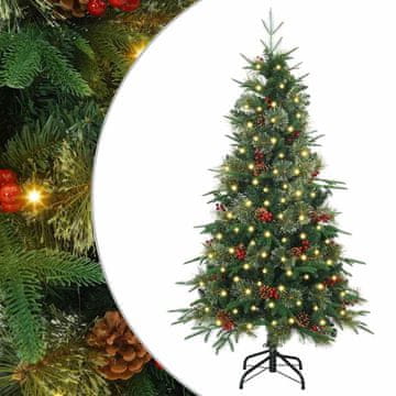 Vidaxl Umetno Zložljivo Božično Drevo Zelena 150 cm PE in PVC
