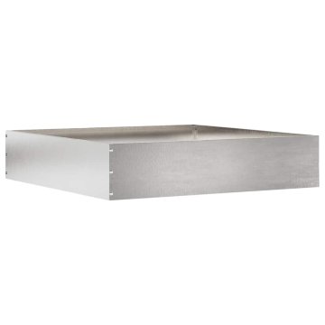 Robovi trave srebrna 60 x 60 x 13 cm Nerjaveče jeklo