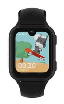 Garett Pametna ura GARETT Kids Vibe AI 4G črne barve