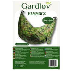 Gardlov Potovalna viseča mreža Santiago Army 260x140cm s protikomarnikom