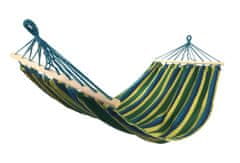 SEDCO Viseča mreža SEDCO PolyCotton 200x90 cm večbarvna, z leseno prečko, 120 kg