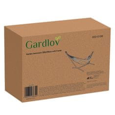 Gardlov Dvosmerna jekleno okvirna viseča mreža, 200x150cm, z nastavljivo višino, za dve osebi