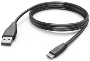 Hama HAMA polnilni/podatkovni kabel USB-A - USB-C 3.1 1m črne barve
