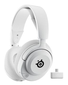 SteelSeries Brezžične slušalke Arctis Nova 5 bele barve