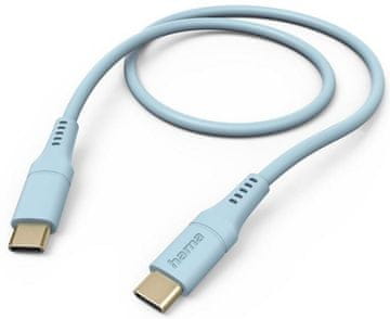 Hama HAMA fleksibilen polnilni/podatkovni kabel USB-C - 1,5 m moder