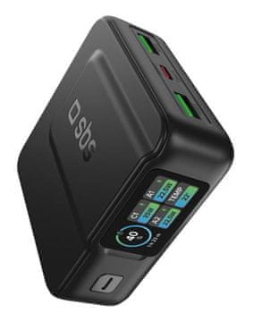 SBS Prenosna baterija 10000mAh Power Control 2.0 35W PD črne barve
