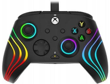 PDP Žični krmilnik PDP Afterglow Wave črne barve za Xbox Series/Xbox One/PC