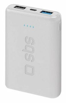 SBS Prenosna baterija SBS 5000 mAh bela