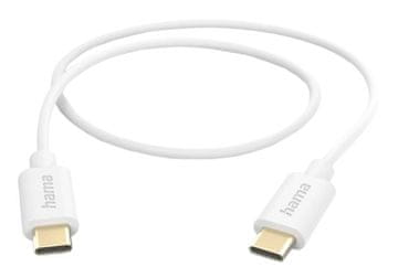 Hama Podatkovni kabel USB-C 1 m bele barve