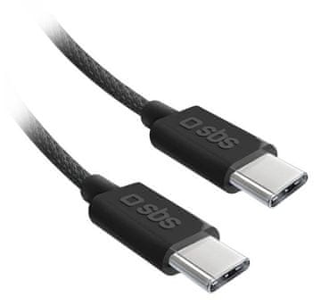 SBS USB-C SBS kabel 1,5 m črne barve TECABLETISSUETCK
