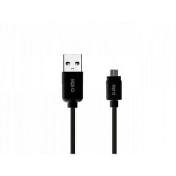 SBS SBS USB 2.0 - mikro kabel 1 m črne barve