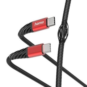 Hama Polnilni/podatkovni kabel Extreme USB-C - 1,5 m