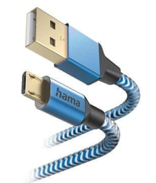 Hama HAMA USB-A micro USB kabel - 1,5 m moder