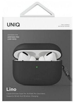 UNIQ Silikonski ovitek uniq Lino za Apple AirPods Pro 2 siv