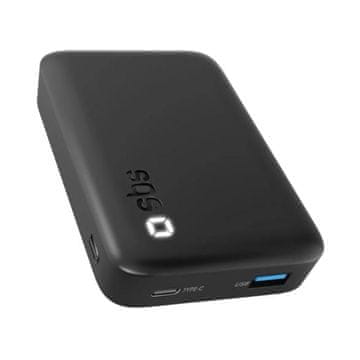 SBS Prenosna baterija SBS 10000mAh 10W črne barve