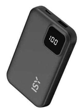shumee Prenosna baterija ISY IPP-5001 1xUSB-C 1xUSB-A 5000mAh črne barve