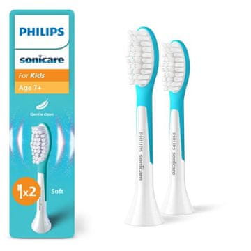 shumee PHILIPS SONICARE za otroke HX6042/90 nastavki za zobno ščetko, 2 kosa, bela in modra