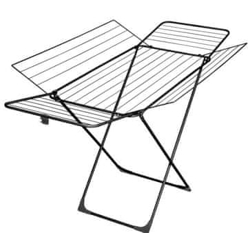 shumee Sušilnik perila VELKEA H300 črne barve 183 x 99 96 cm