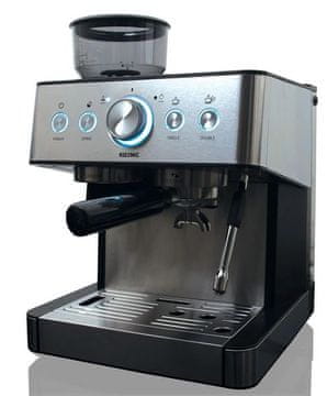 Kem 21524 M srebrn espresso aparat, 1650 W, 15 barov