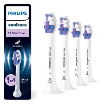shumee PHILIPS SONICARE Sonicare Sensitive HX6054/87 Nastavki za zobno ščetko 4 kosi Beli