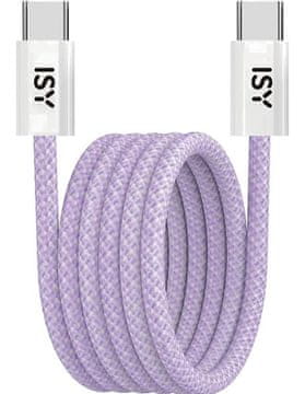 shumee Kabel USB tipa C ISY IUC-5400-PR 1 m magnetni vijoličen