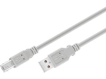 shumee USB kabel za tiskalnik ISY IUB-1015 USB-A - USB-B 1,5 m črne barve