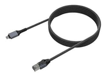 Omrežni kabel USB-C-RJ-45 IPC-7001 črne barve