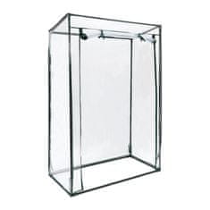 Northix Rastlinjak za paradižnike s poševno streho, kovinski okvir, PE folija