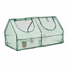 Northix Rastlinjak z 2 oknoma, PE plastika, železni okvir, enostavna montaža