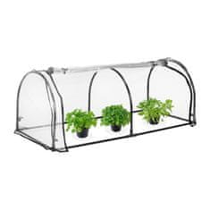 Northix PVC tunel za rastlinjak, brez tal, prozorna plastika, 200 x 300 x 200 cm