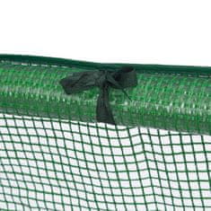 Northix Rastlinjak z 2 oknoma, PE plastika, železni okvir, enostavna montaža