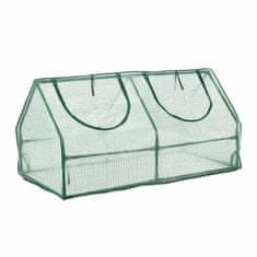 Northix Rastlinjak z 2 oknoma, PE plastika, železni okvir, enostavna montaža