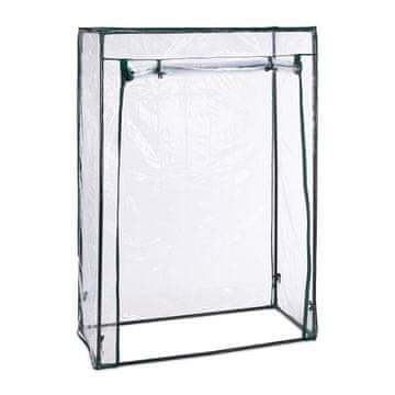 Northix Plastični rastlinjak za paradižnik, kompaktna zasnova, rolo vrata, 150 x 100 x 50 cm