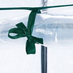 Northix Plastični rastlinjak za paradižnik, kompaktna zasnova, rolo vrata, 150 x 100 x 50 cm