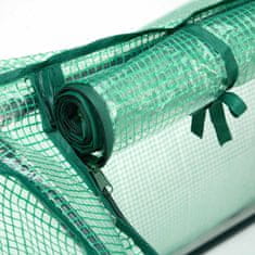 Northix Rastlinjak iz folije z vrati, kompaktna zasnova, prozorna folija, rolo vrata