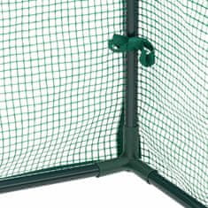 Northix Rastlinjak iz folije z vrati, kompaktna zasnova, prozorna folija, rolo vrata