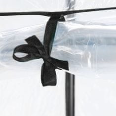 Northix PVC rastlinjak za paradižnik, brez dna, rolo vrata, kompaktna zasnova