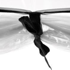 Northix PVC rastlinjak, 5 polic, kompaktna zasnova, rolo vrata, prozorna plastika