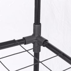 Northix Rastlinjak 3 police, kompaktna zasnova, rolo vrata, prozorna plastika