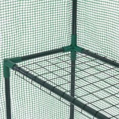 Northix Rastlinjak iz folije s polico, rolo vrata, enostavna montaža, prozorna folija