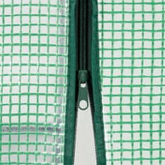 Northix Rastlinjak iz folije s polico, rolo vrata, enostavna montaža, prozorna folija