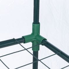 Northix Rastlinjak balkon 3 police, kompaktna zasnova, prozorna plastika, rolo vrata