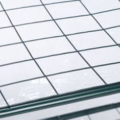 Northix Rastlinjak balkon 3 police, kompaktna zasnova, prozorna plastika, rolo vrata