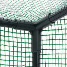 Northix Rastlinjak za paradižnike s poševno streho, kovinski okvir, zaščita pred vremenskimi vplivi