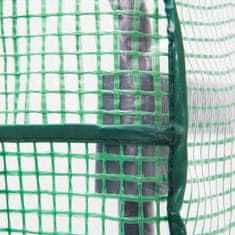 Northix Rastlinjak z mrežasto armirano PE folijo, stabilne police, kompaktna zasnova